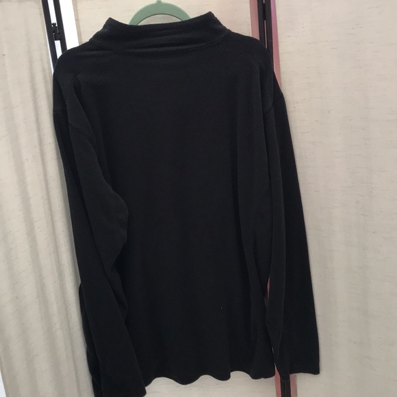 Columbia microfiber zip down front soft! fleece  mens black size XXL - Picture 6 of 9